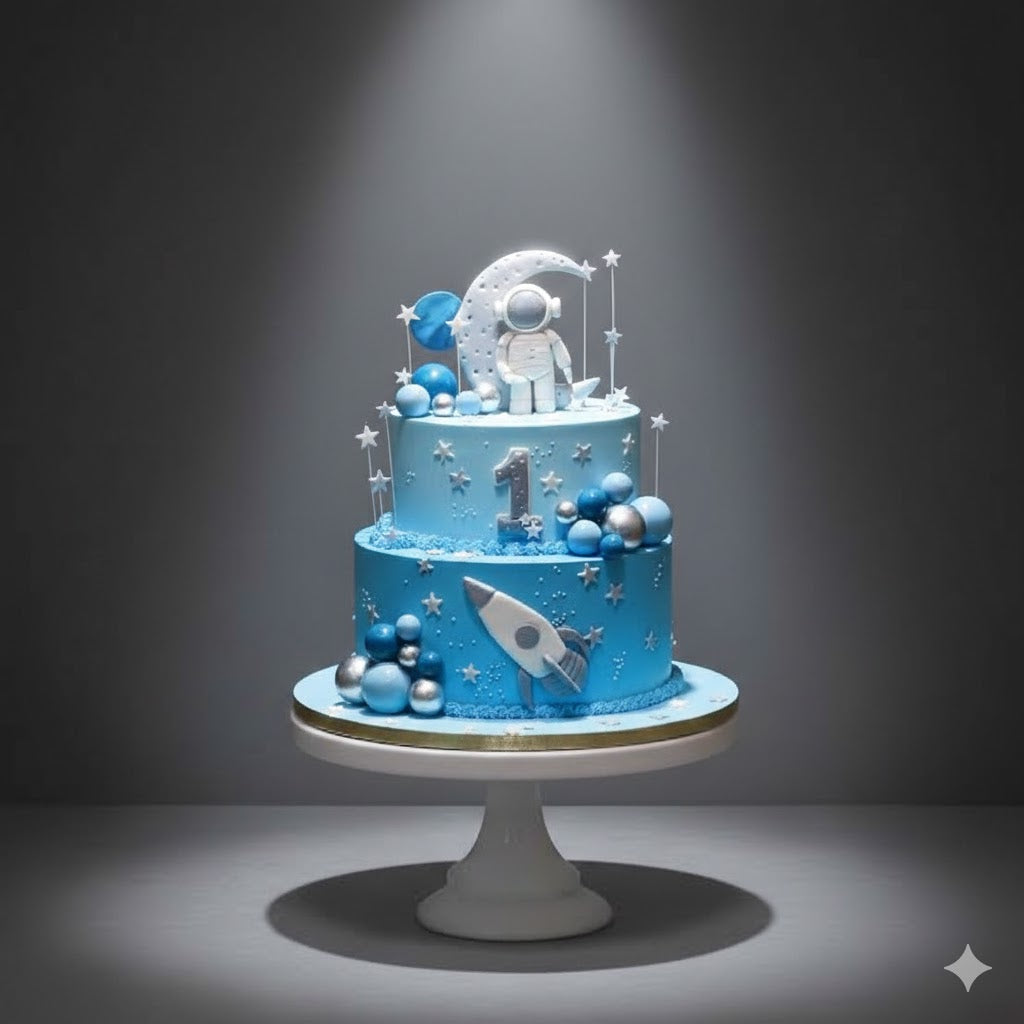 Little Astronauts Celebration Cake