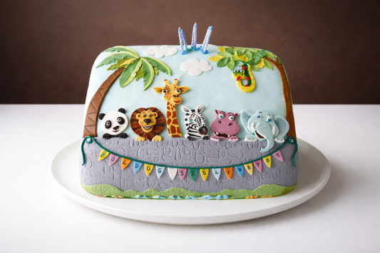 Safari Animal Parade Jungle Cake