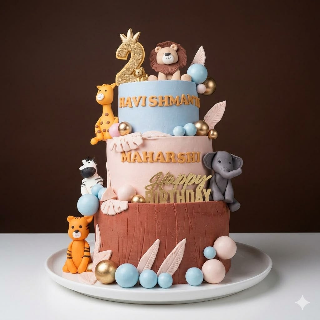 Safari Luxe Tier Cake