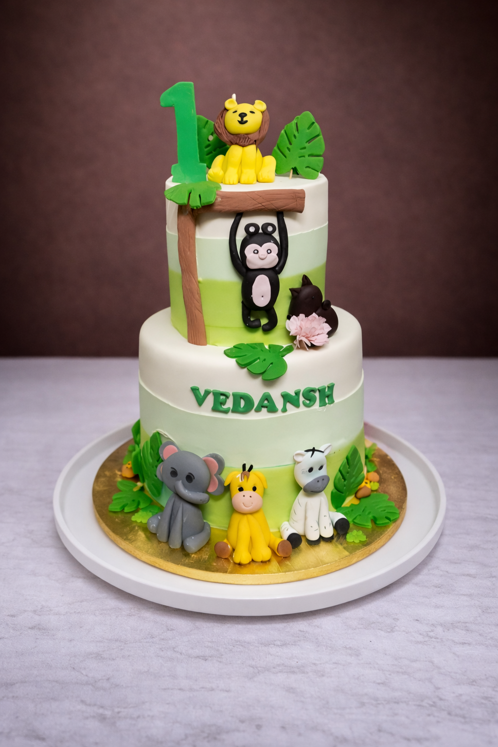 Jungle Safari Adventure  Birthday Cake