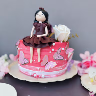 Butterfly Dreams Doll Cake