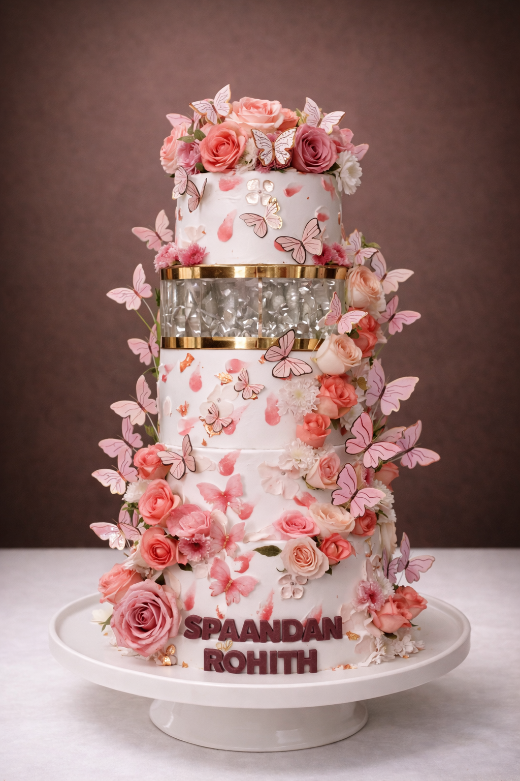 Blush Butterfly Luxe Cake