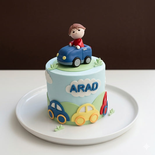 Little Driver Boy Car Cake