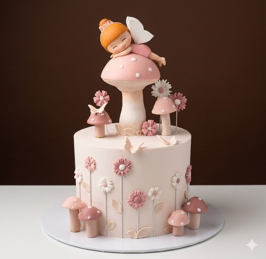 Fairy Mushroom Dream Cake