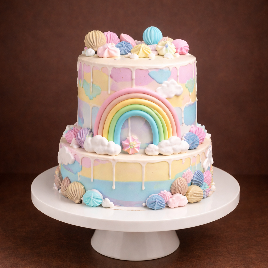 Pastel Rainbow Dream Cake
